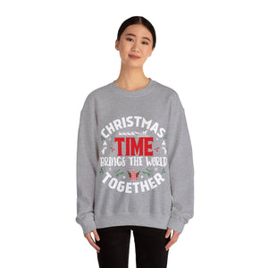 Christmas time Brings The World Together - Crewneck Sweatshirt