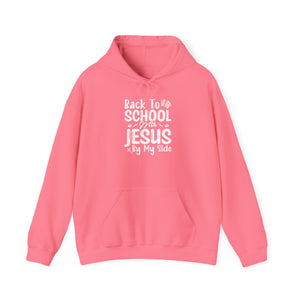 Back To School With God On By Side - Unisex Heavy Blend™ Hooded Sweatshirt