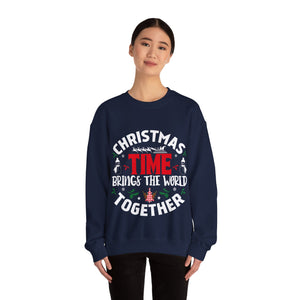 Christmas time Brings The World Together - Crewneck Sweatshirt