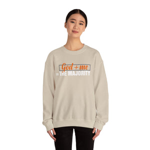 God plus me the majority - Crewneck Sweatshirt