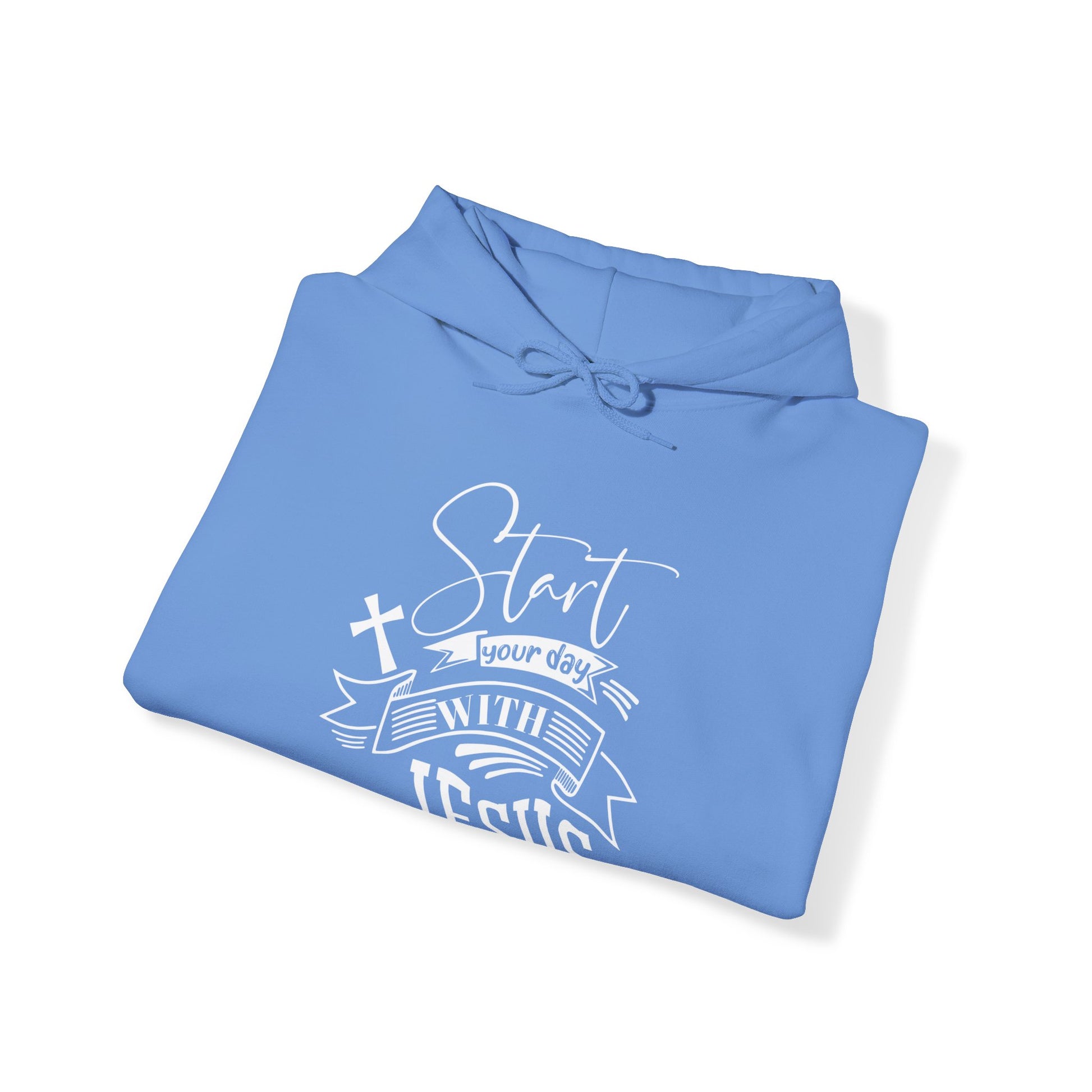 Start your day with Jesus - Unisex Hoodie