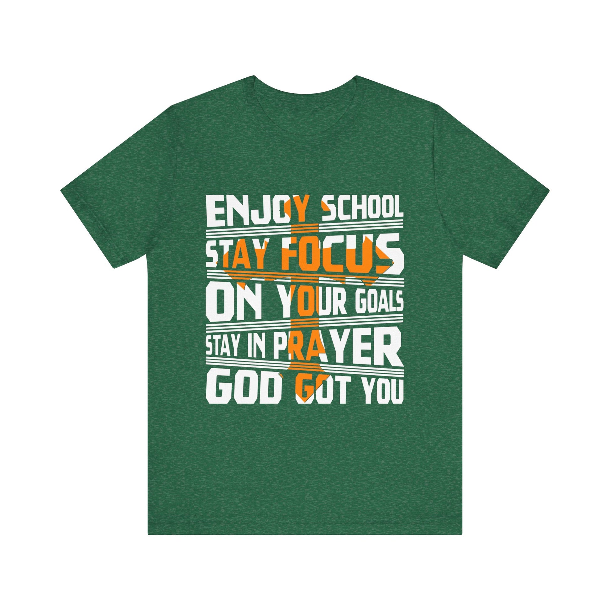 Enjoy School Stay Focused On Your Goals - Unisex Jersey Short Sleeve Tee