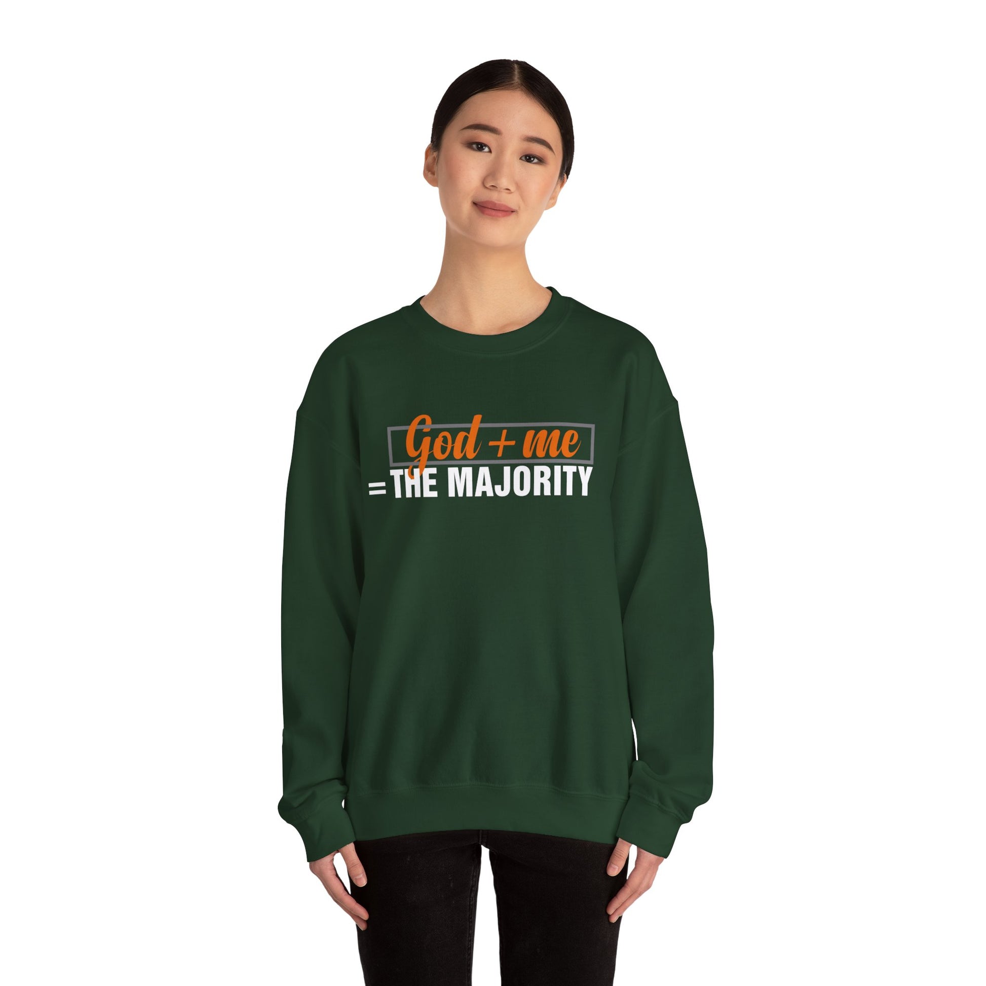 God plus me the majority - Crewneck Sweatshirt