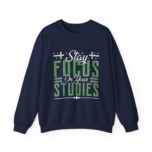 Stay Focused On Your Studies - Unisex Heavy Blend™ Crewneck Sweatshirt