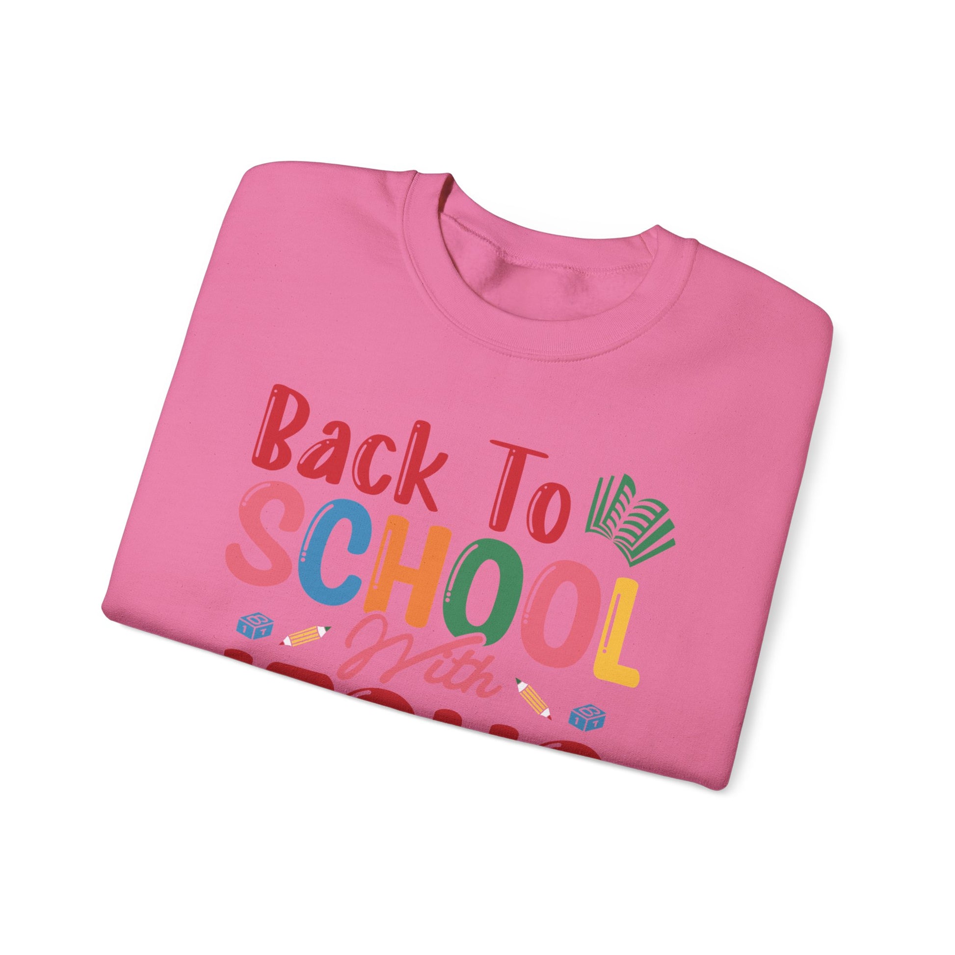 Back To School With Jesus On By Side -  - Unisex Heavy Blend™ Crewneck Sweatshirt