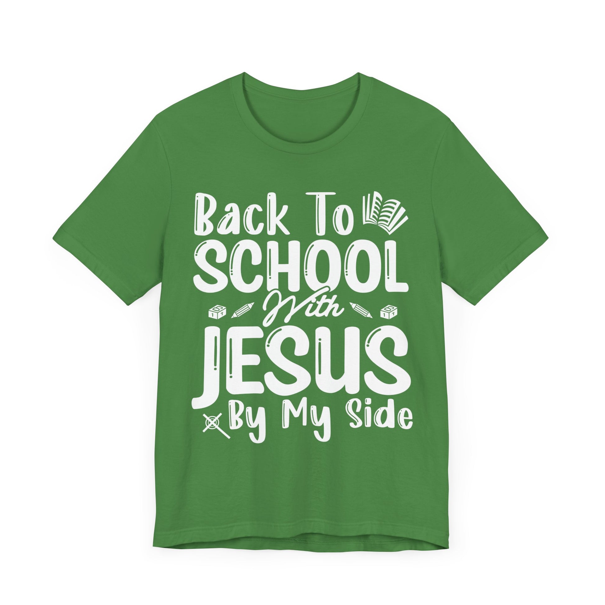 Back To School With Jesus On My Side - Unisex Jersey Short Sleeve Tee