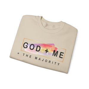 God plus me the majority - Crewneck Sweatshirt