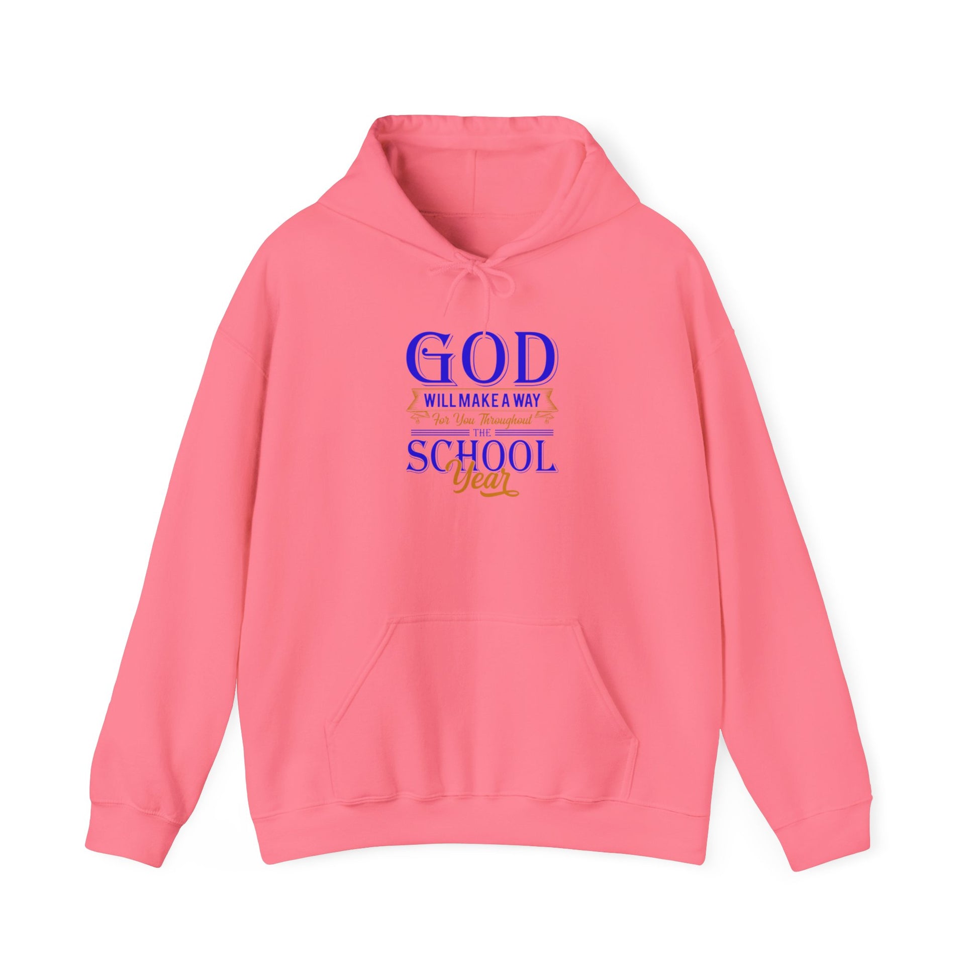 God Will Make A Way Throughout The School Year - Unisex Heavy Blend™ Hooded Sweatshirt