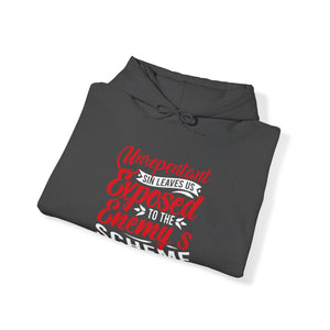 Unrepentant Sins Leaves Us To The Enemy's Schemes  - Unisex Hoodie