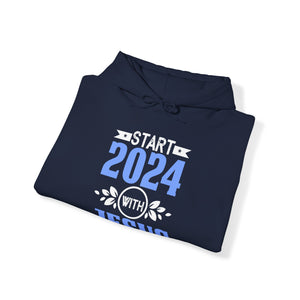 Start 2024 With Jesus - Unisex Hoodie