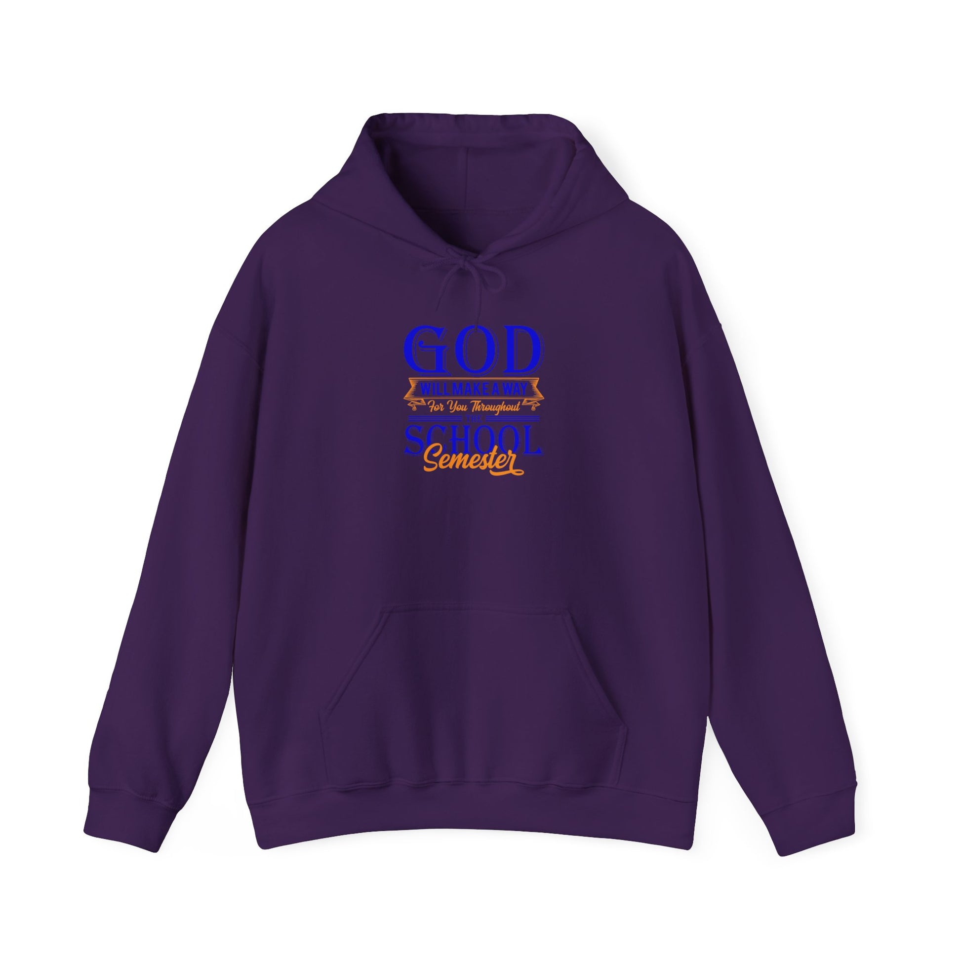 God Will Make A Way Throughout The School Semester - Unisex Heavy Blend™ Hooded Sweatshirt