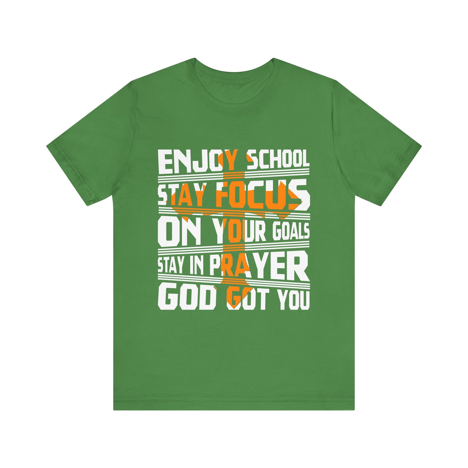 Enjoy School Stay Focused On Your Goals - Unisex Jersey Short Sleeve Tee