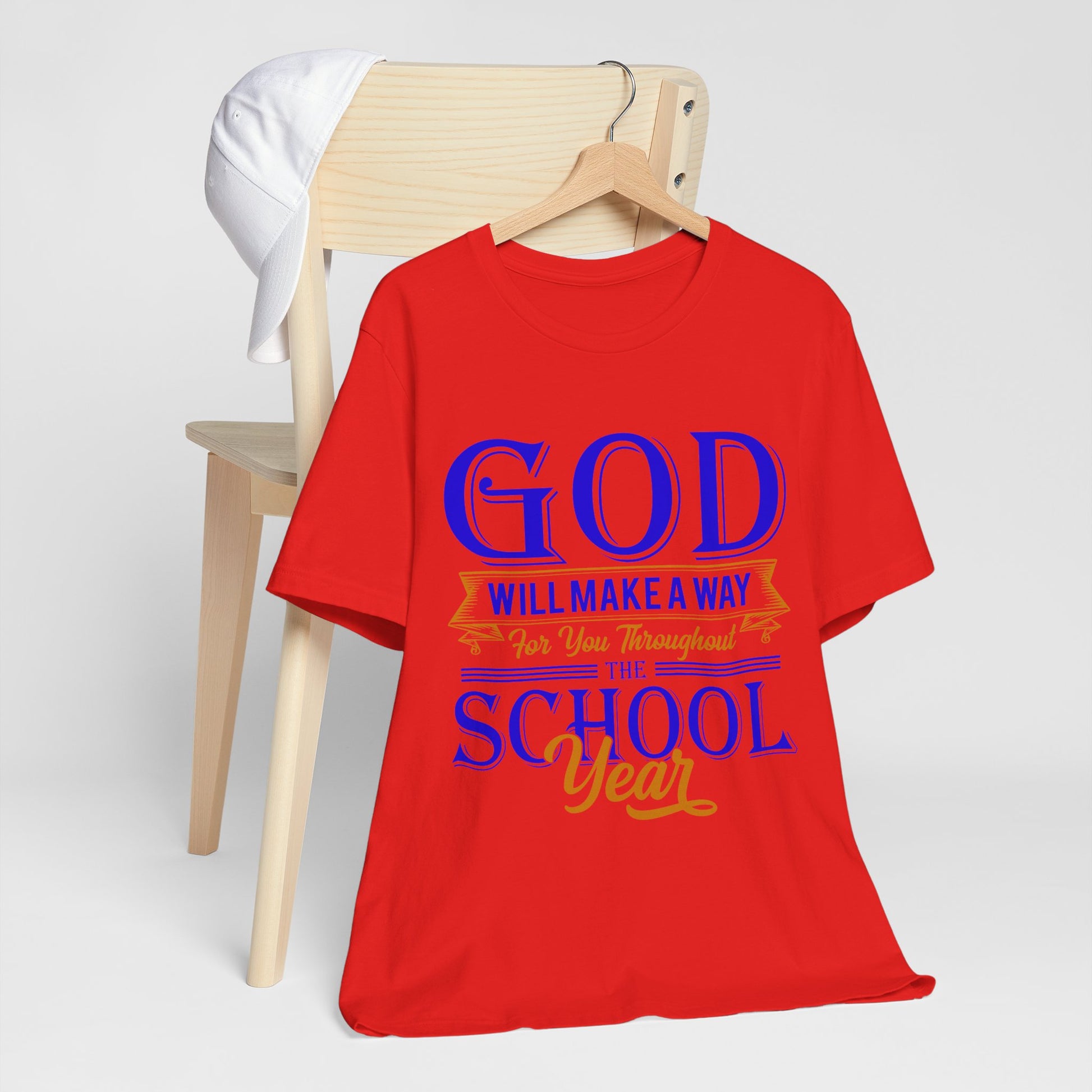 God Will Make A Way Throughout The School Semester V2 - Unisex Jersey Short Sleeve Tee