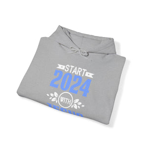 Start 2024 With Jesus - Unisex Hoodie