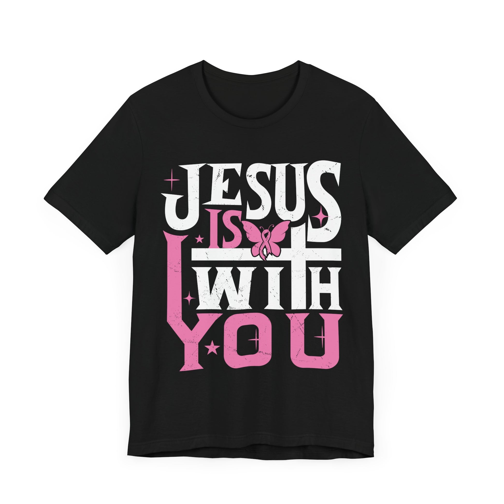 Jesus Is With You - Unisex Jersey Short Sleeve Tee