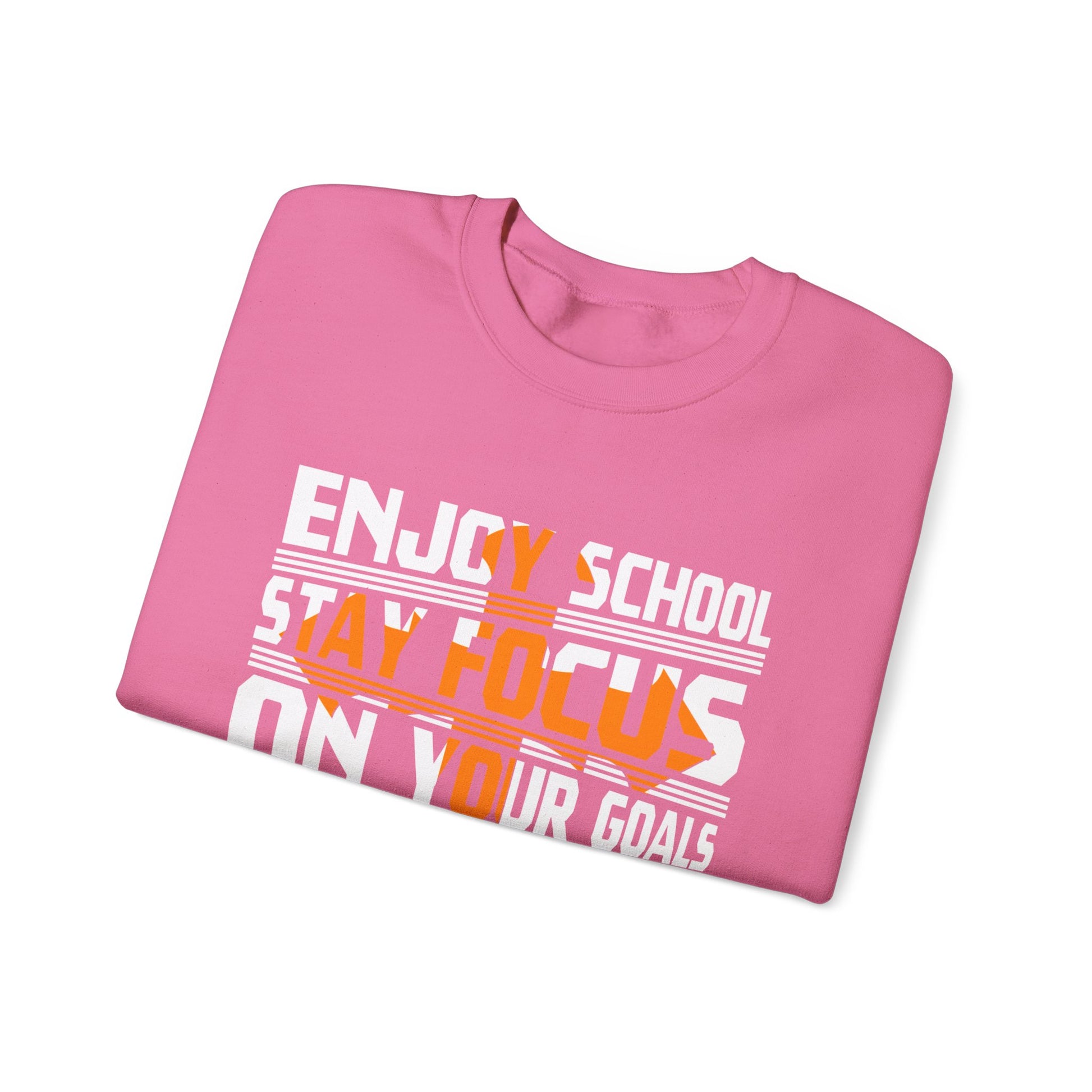 Enjoy School Stay Focused - Unisex Heavy Blend™ Crewneck Sweatshirt