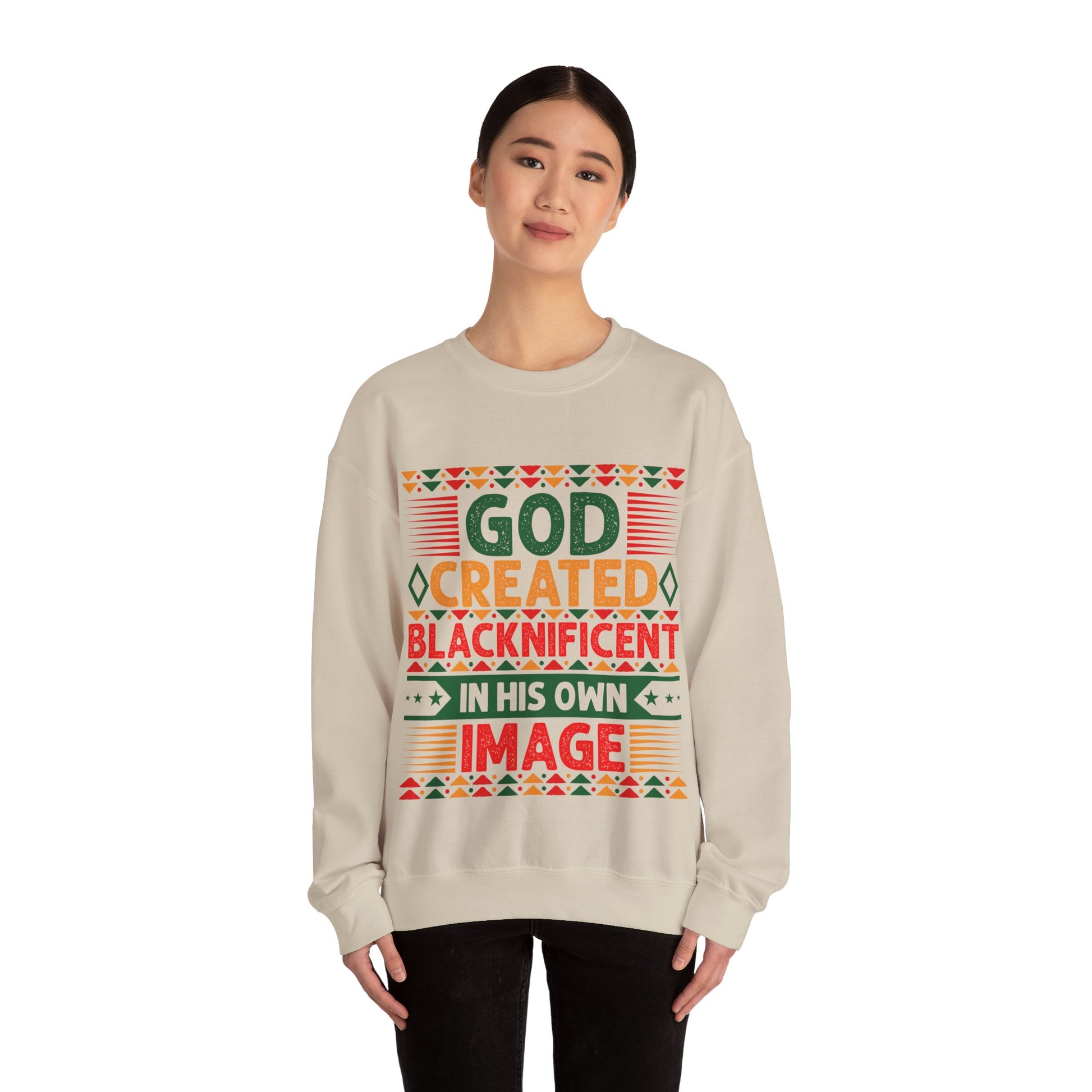 God Created Blacknificent In His Own Image - Sweatshirt