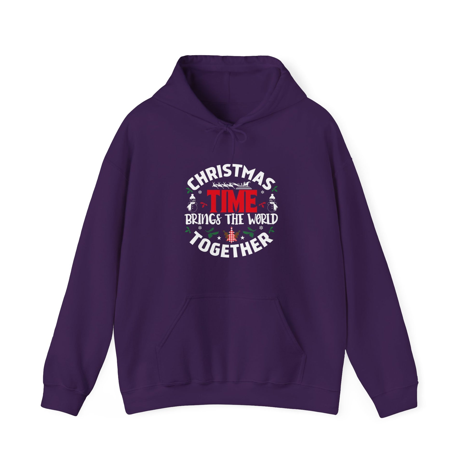 Christmas time Brings The World Together - Unisex Hoodie