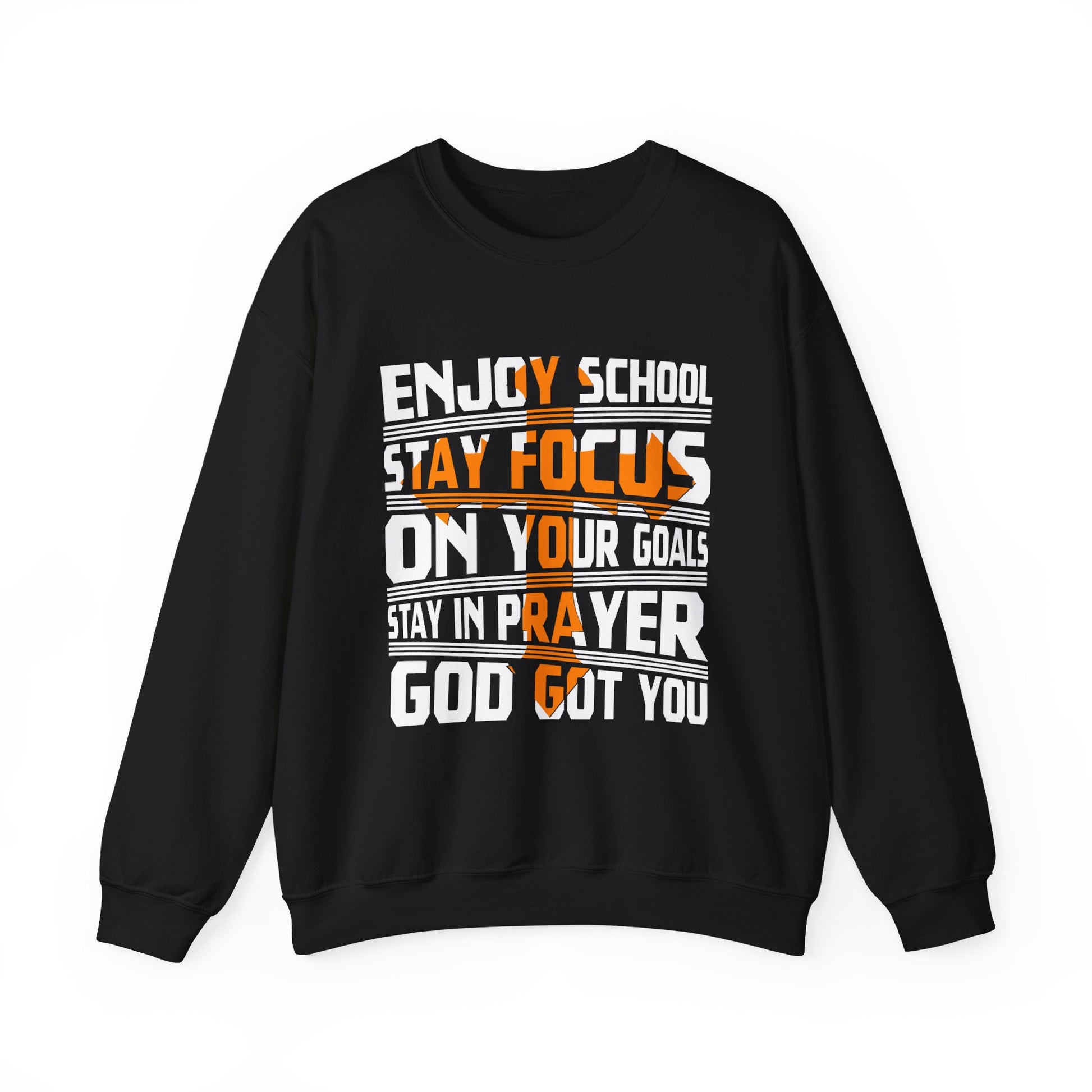 Enjoy School Stay Focused - Unisex Heavy Blend™ Crewneck Sweatshirt