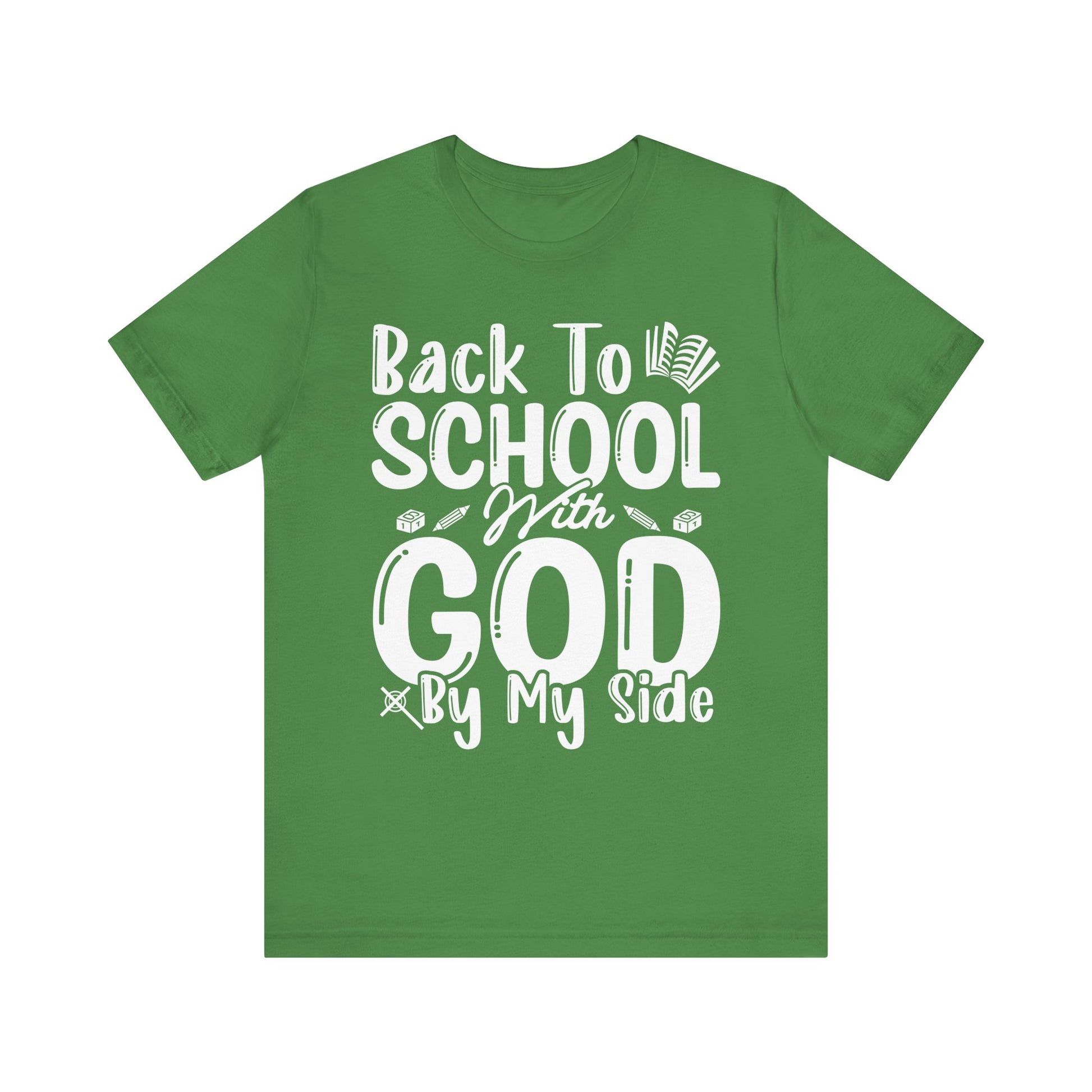 Back to School With God On My Side - Unisex Jersey Short Sleeve Tee