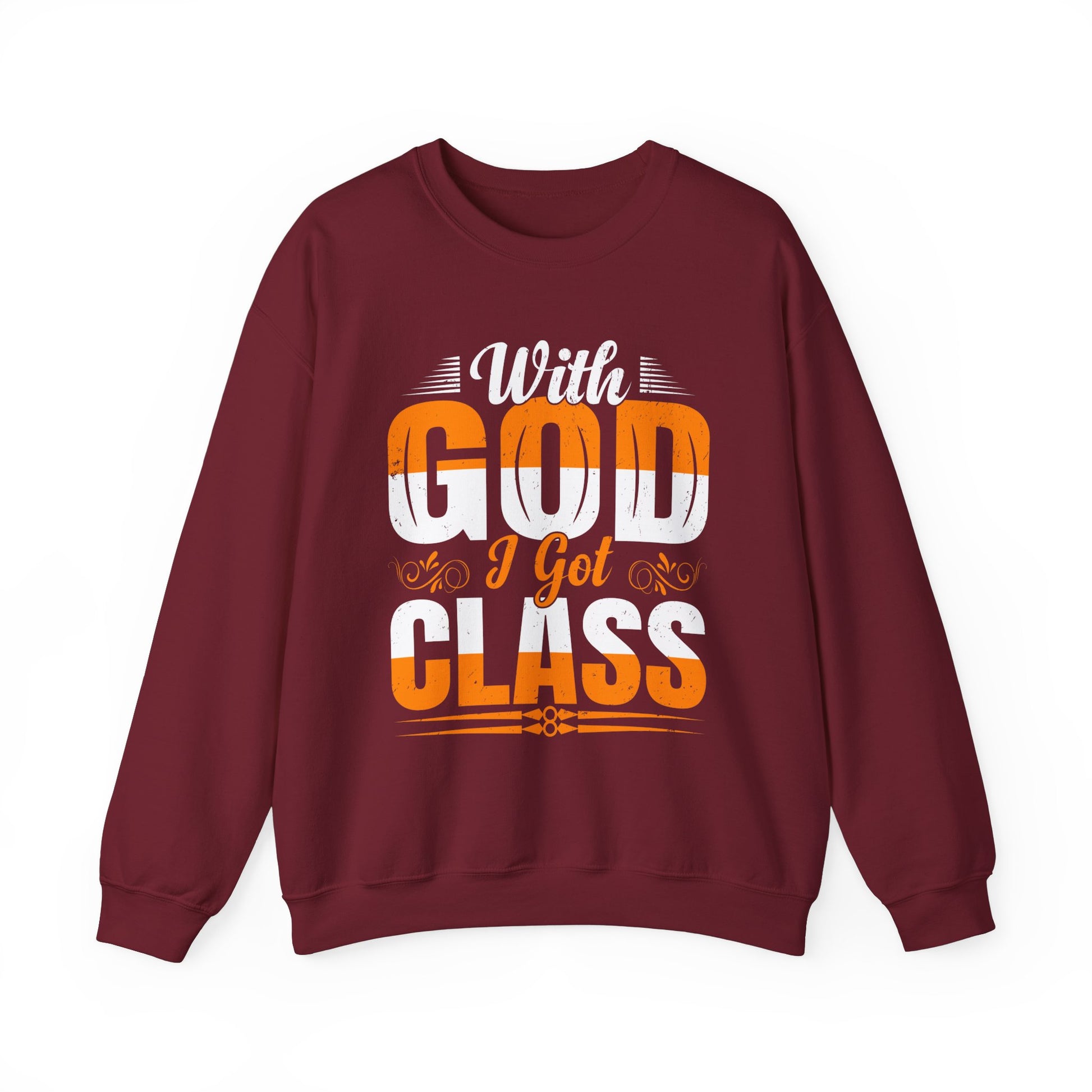 With God I Got Class - Unisex Heavy Blend™ Crewneck Sweatshirt