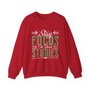 Stay Focused On Your Studies - Unisex Heavy Blend™ Crewneck Sweatshirt