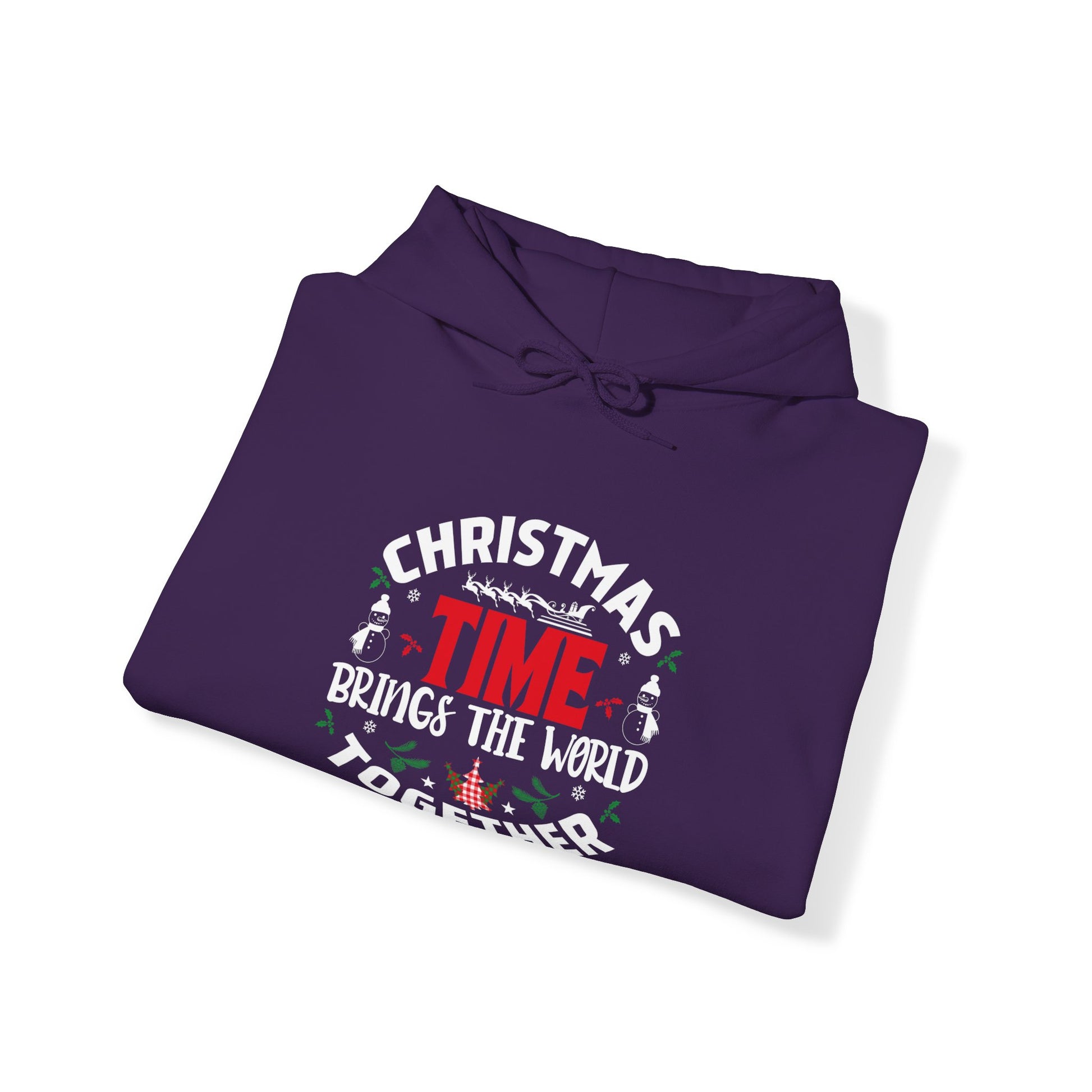 Christmas time Brings The World Together - Unisex Hoodie