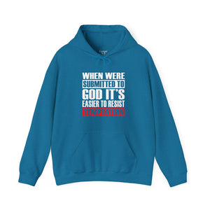 When We're Submitted To God Its Easier To Reset Temptation  - Unisex Hoodie