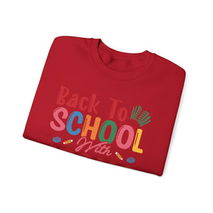 Back To School With Jesus On By Side -  - Unisex Heavy Blend™ Crewneck Sweatshirt