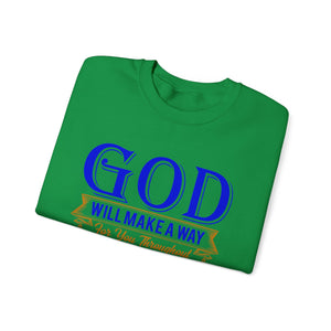 God Will Make A Way Throughout The School Year - Unisex Heavy Blend™ Crewneck Sweatshirt