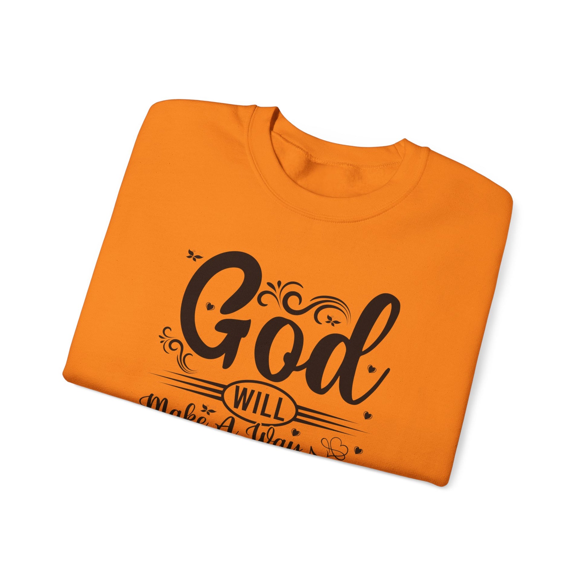 God Will Make A Way Throughout The School Semester - Unisex Heavy Blend™ Crewneck Sweatshirt