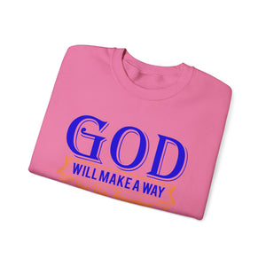 God Will Make A Way Throughout The School Semester - Unisex Heavy Blend™ Crewneck Sweatshirt