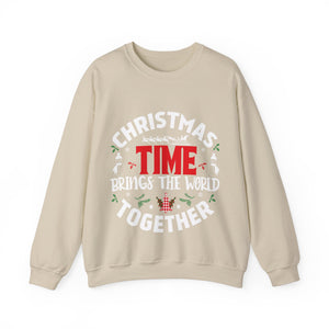 Christmas time Brings The World Together - Crewneck Sweatshirt