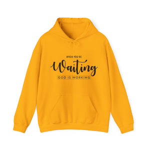 When You're Waiting God Is Working - Unisex Hoodie