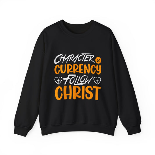 Character Currency Follow Christ - Unisex Heavy Blend™ Crewneck Sweatshirt