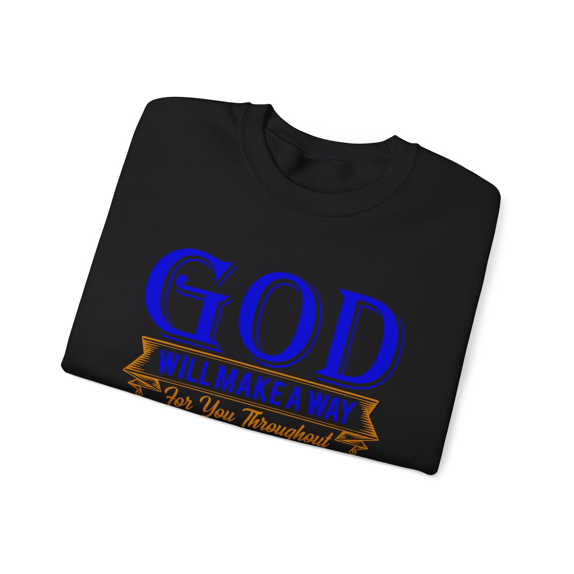 God Will Make A Way Throughout The School Year - Unisex Heavy Blend™ Crewneck Sweatshirt