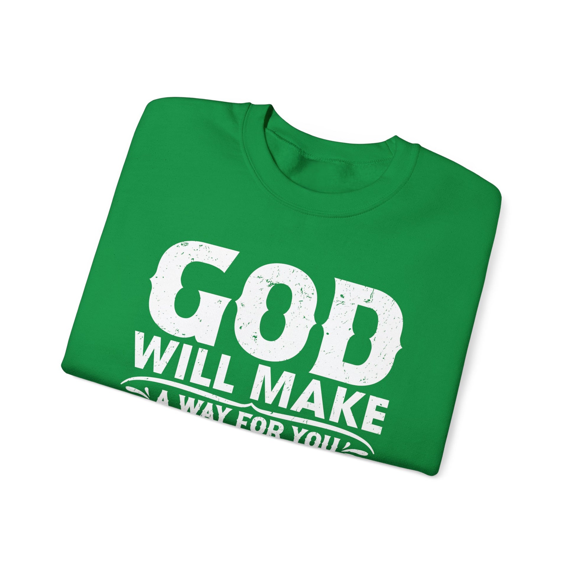 God Will Make A Way Throughout The School Year - Unisex Heavy Blend™ Crewneck Sweatshirt