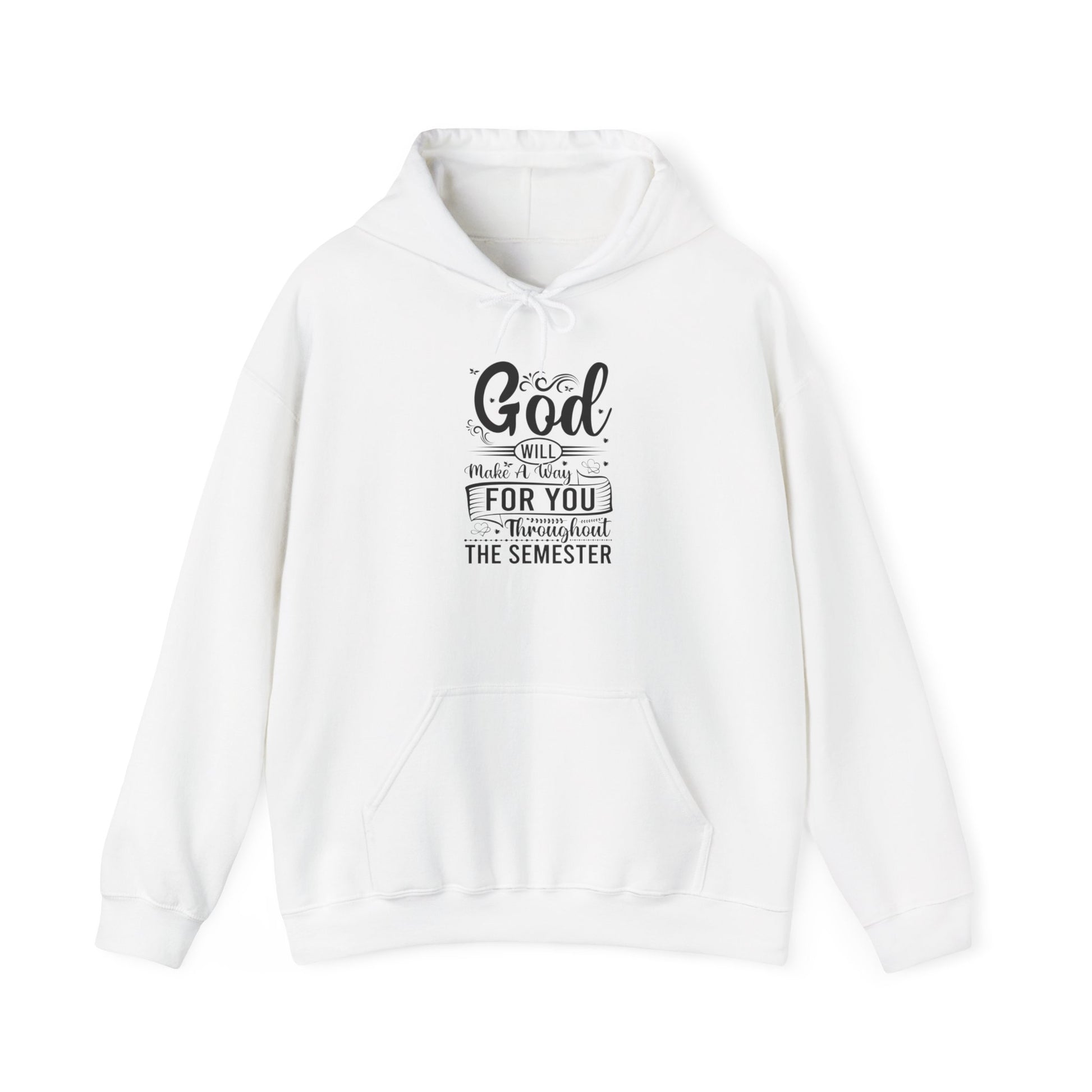 God Will Make A Way Throughout The School Semester - Unisex Heavy Blend™ Hooded Sweatshirt