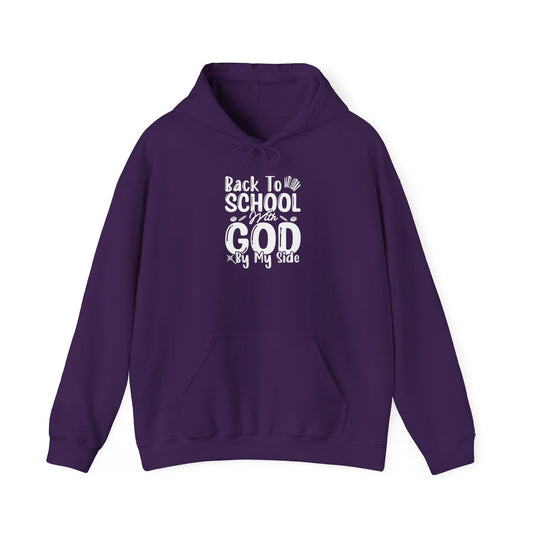 Back To School With God On By Side -  Unisex Heavy Blend™ Hooded Sweatshirt