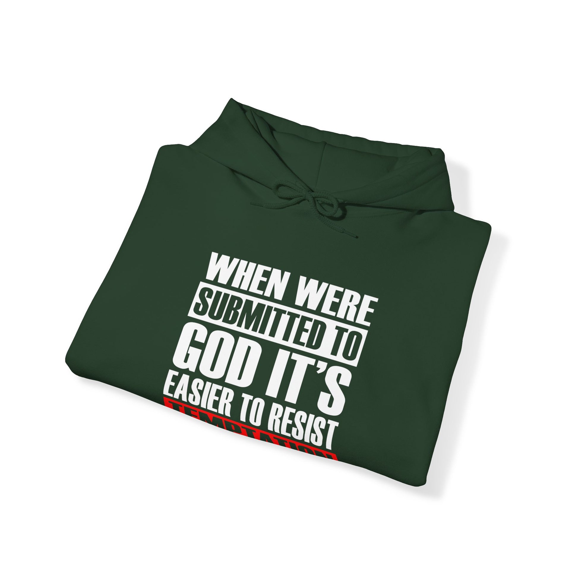 When We're Submitted To God Its Easier To Reset Temptation  - Unisex Hoodie