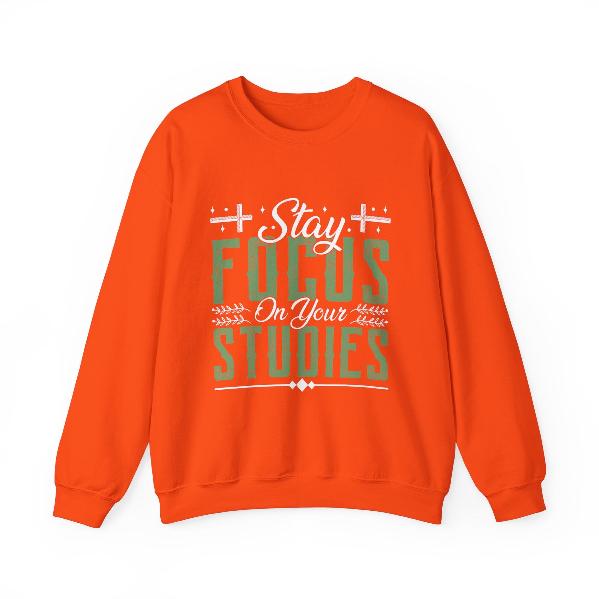 Stay Focused On Your Studies - Unisex Heavy Blend™ Crewneck Sweatshirt