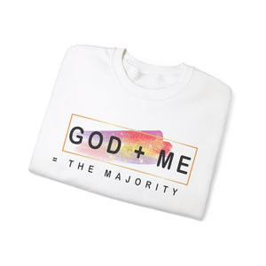 God plus me the majority - Crewneck Sweatshirt