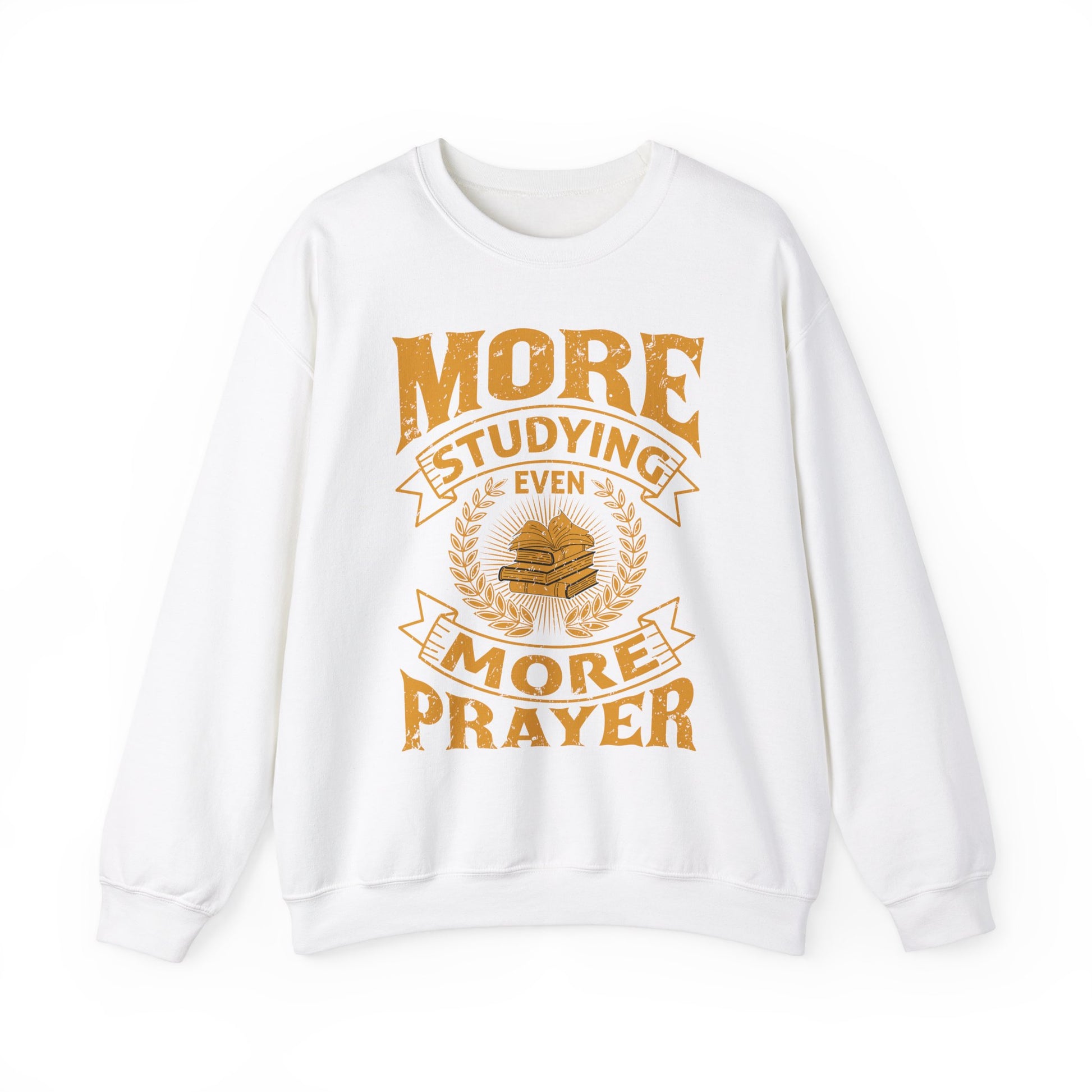 More Studying Even More Prayer - Unisex Heavy Blend™ Crewneck Sweatshirt