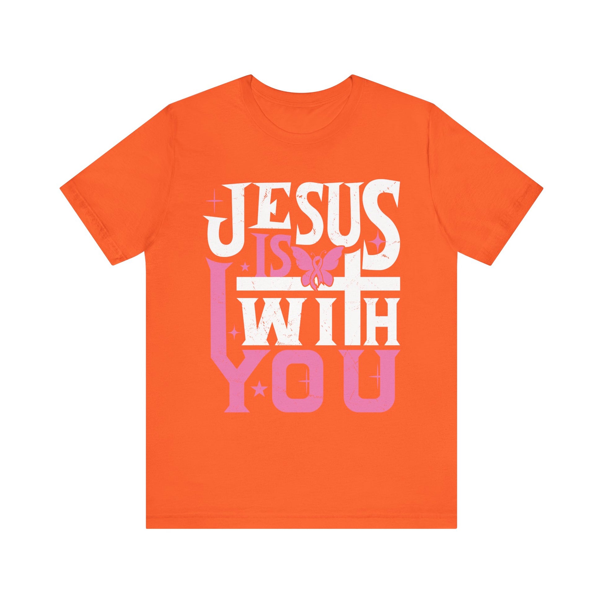 Jesus Is With You - Unisex Jersey Short Sleeve Tee