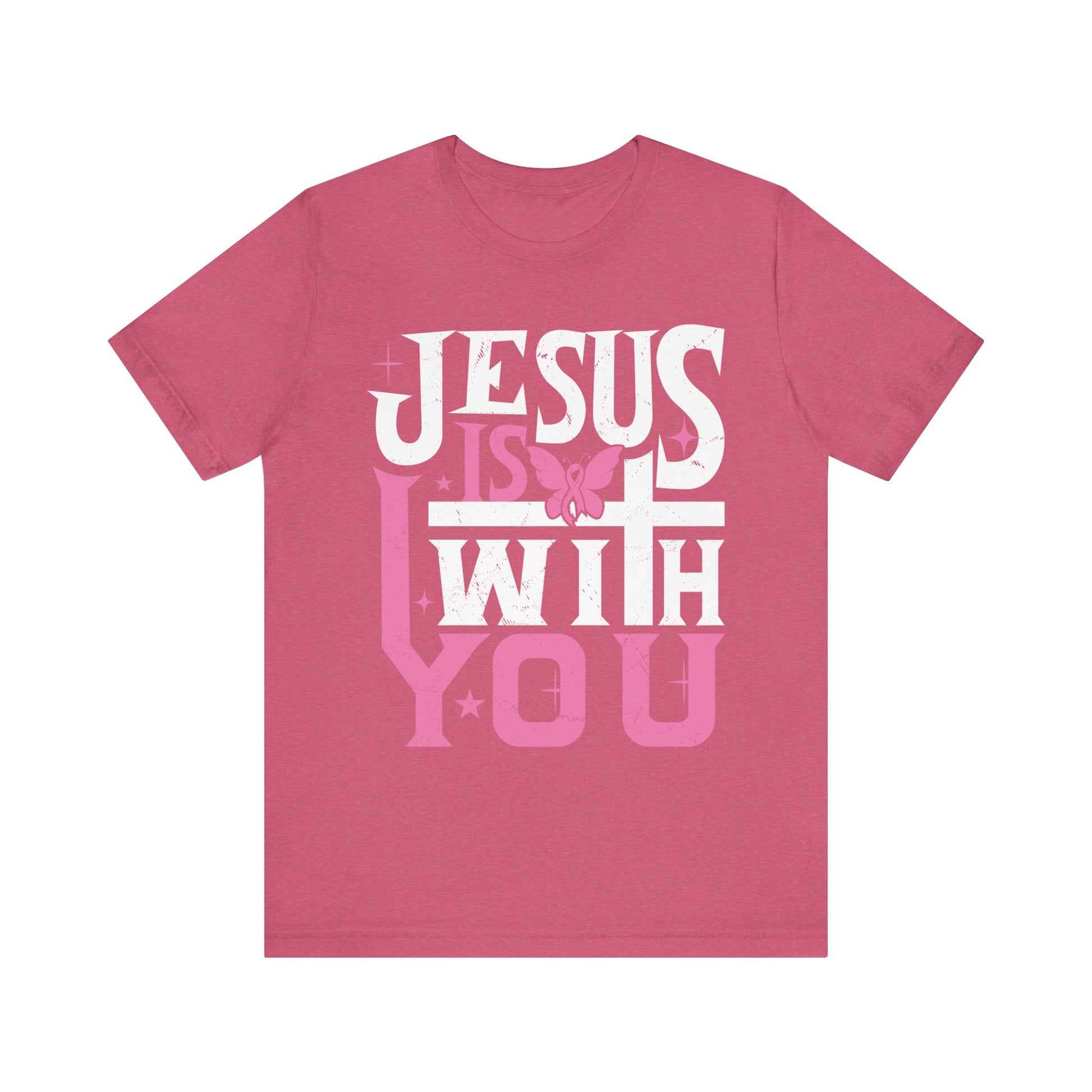 Jesus Is With You - Unisex Jersey Short Sleeve Tee