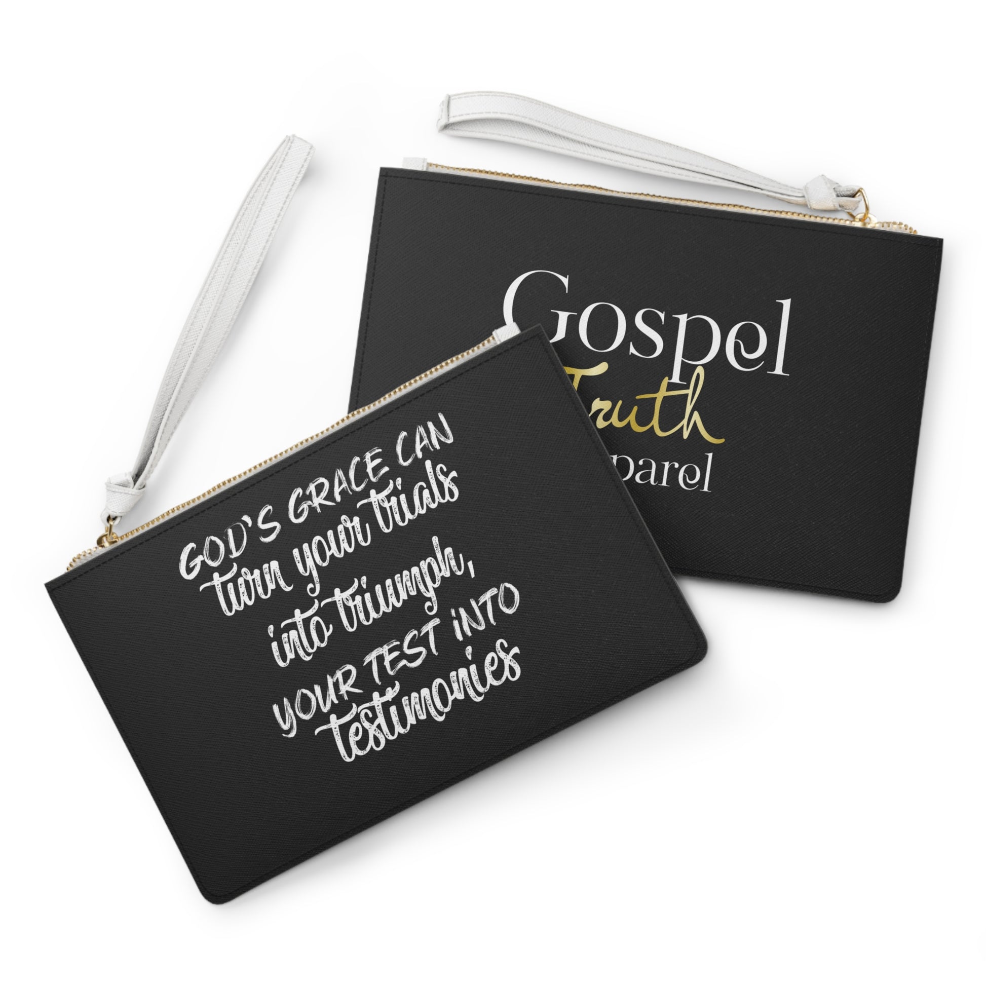 God's Grace Can Turn Trials Into Triumph - Clutch Bag