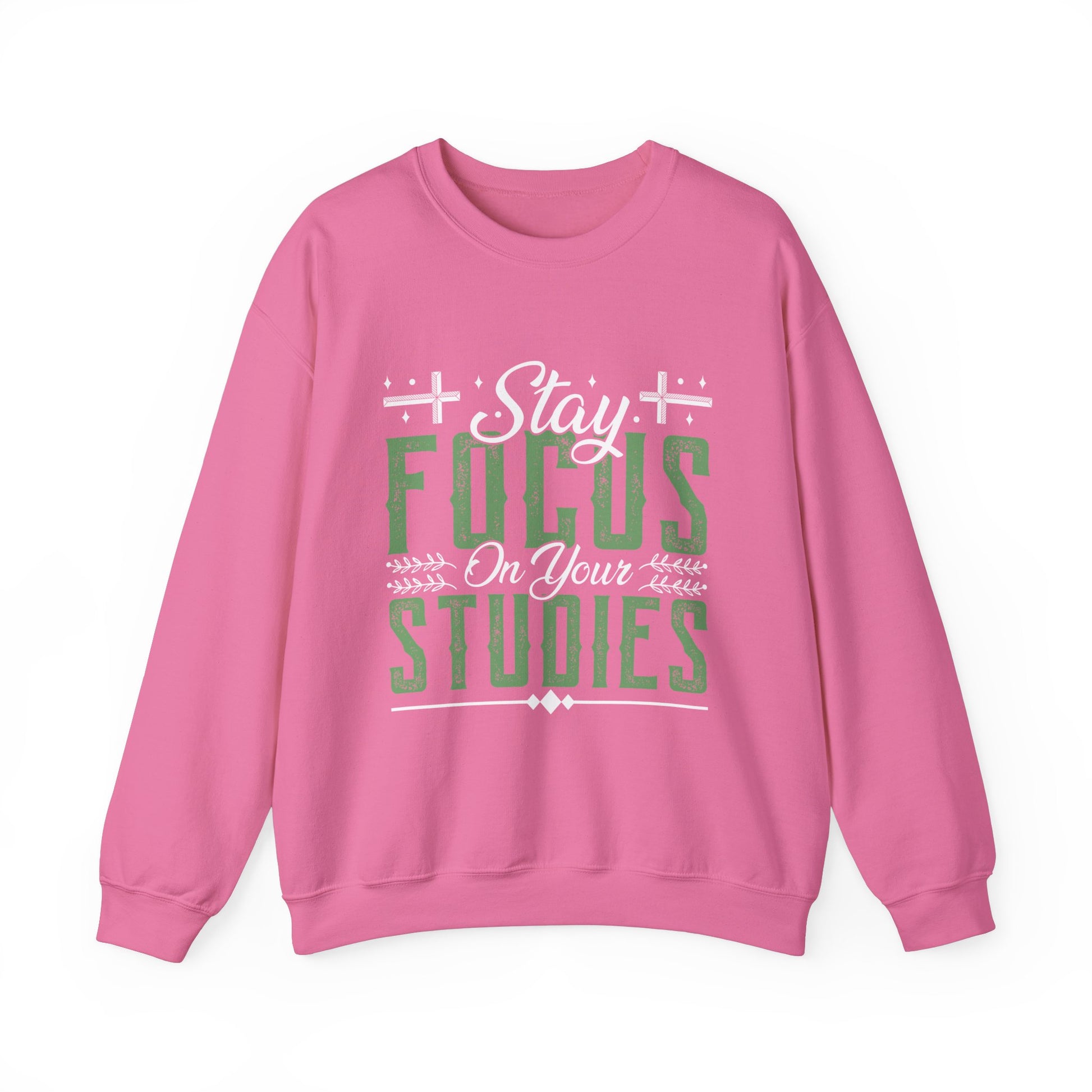 Stay Focused On Your Studies - Unisex Heavy Blend™ Crewneck Sweatshirt