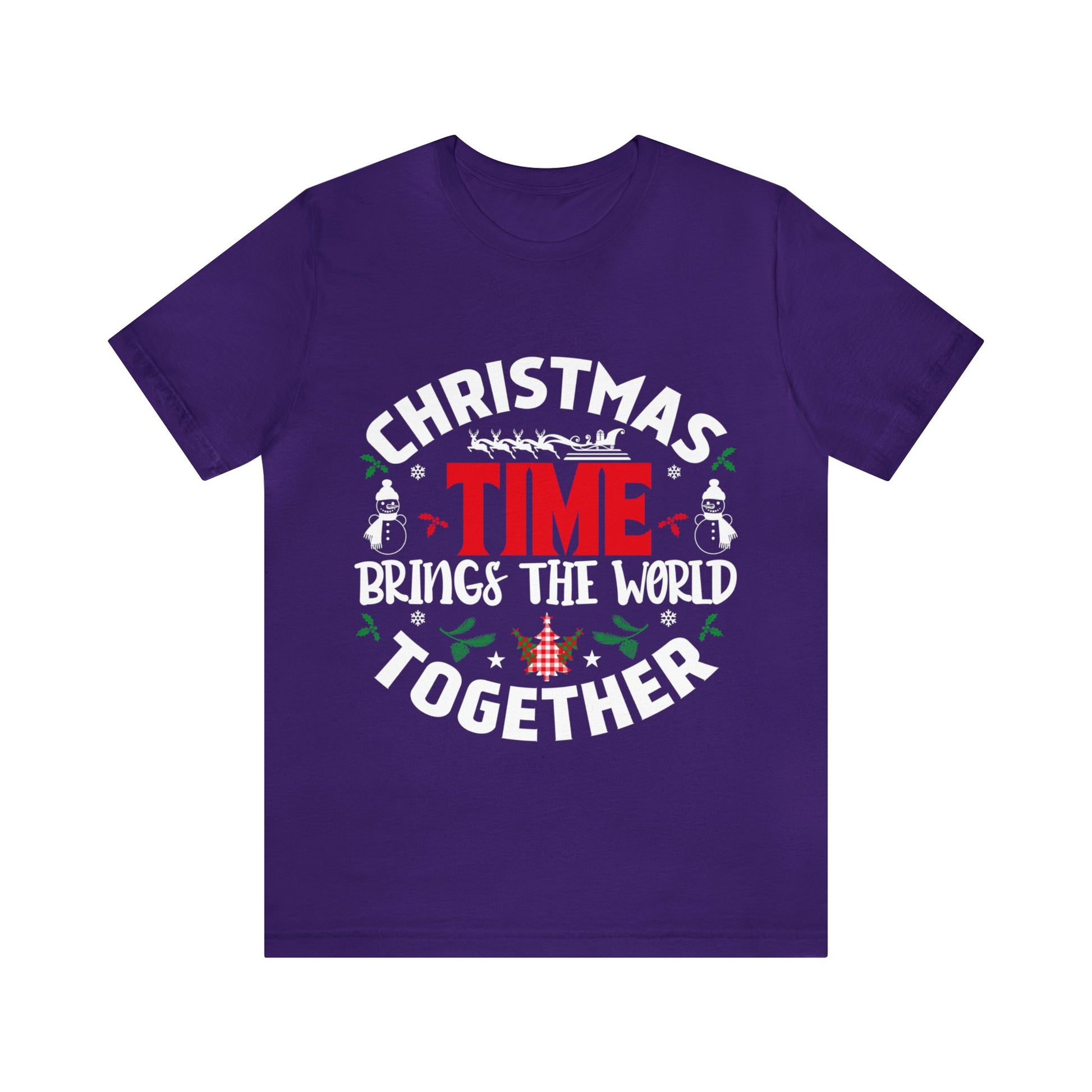 Christmas time Brings The World Together - Unisex Tee