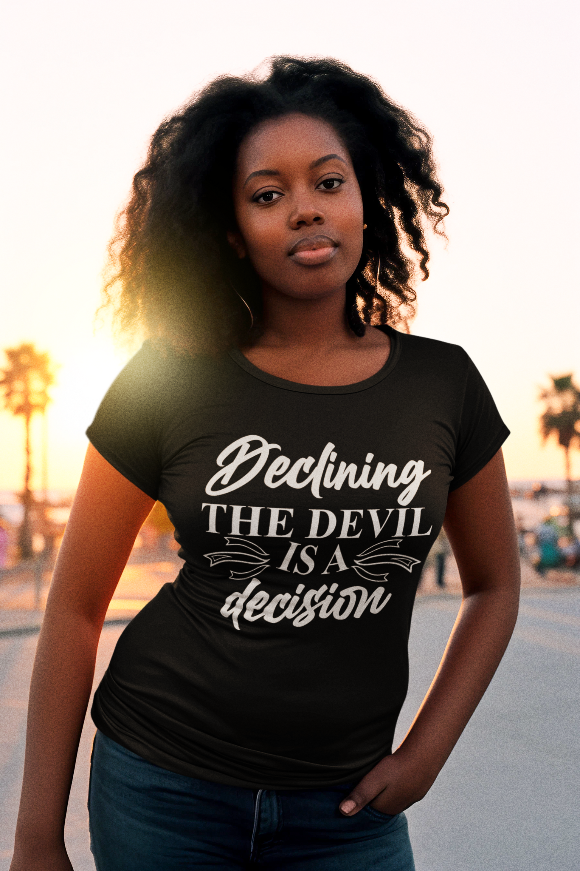 Declining the devil is - Unisex Tee