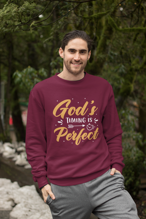 God's Timing Is Perfect - Crewneck Sweatshirt